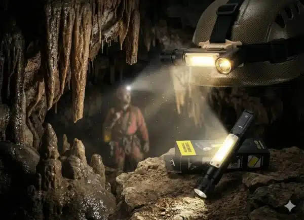 15 Linterna táctica frontal