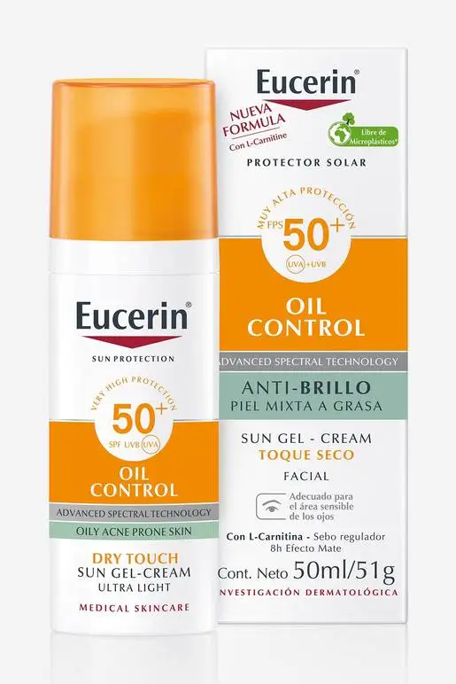 Protector Solar Facial Oil Control Toque Seco Eucerin 50 FPS