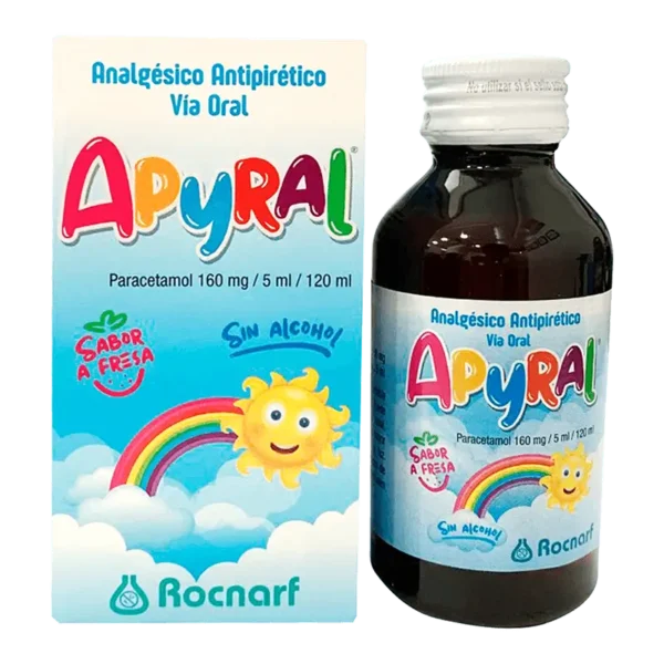 Apyral Jarabe 160mg/5ml Fresa Frasco 120 ml