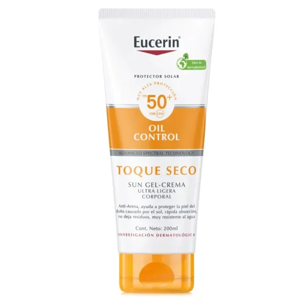 171807-800-800 Protector solar Eucerin Sun Oil Control Corporal Gel-Crema Toque Seco FPS 50+