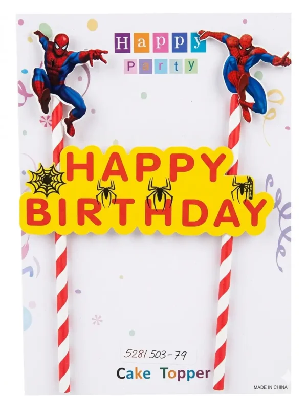 Topper para pastel spiderman