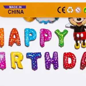 Letras individuales para cumpleaños HAPPY BIRTHDAY