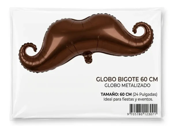 Globo metalizado Bigote