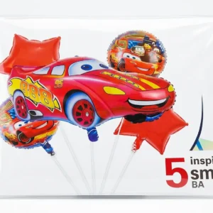 Ramo de 5 globos Infantiles stilo Mcqueen