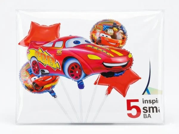 Ramo de 5 globos Infantiles stilo Mcqueen