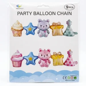 Globo metalizado en cadena stilo Bebe