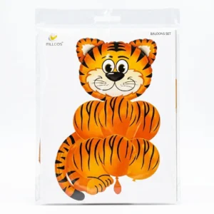 Globo metalizado x 7 unidades stilo Tigre