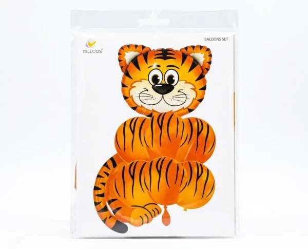 Globo metalizado x 7 unidades stilo Tigre