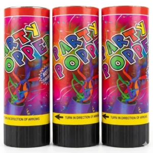 Party Popper 11cm x3 unidades