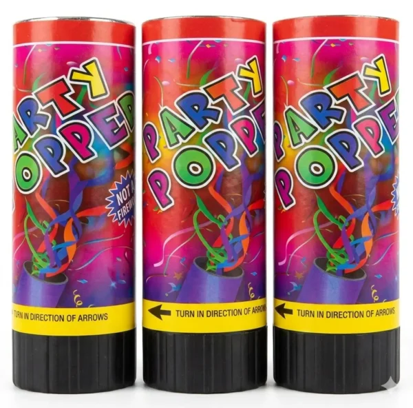Party Popper 11cm x3 unidades