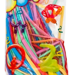 Globos culebra x 100 unidades colores surtidos n2