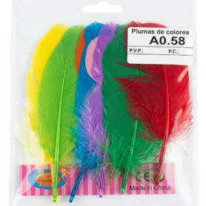 set de plumas de colores