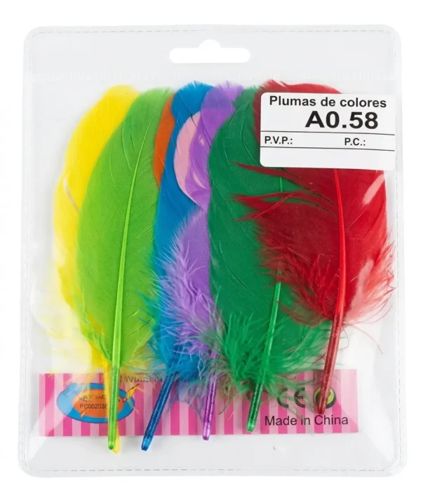 set de plumas de colores