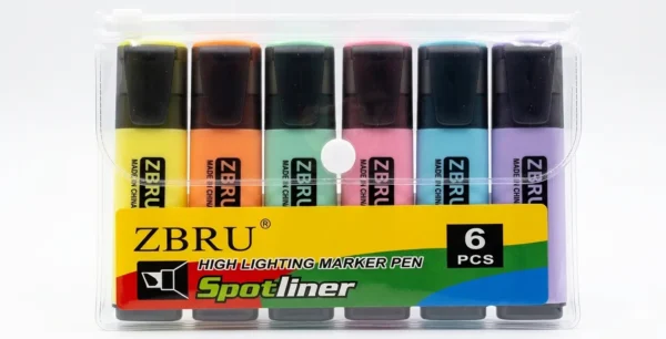Resaltadores color pastel set x 6 unidades