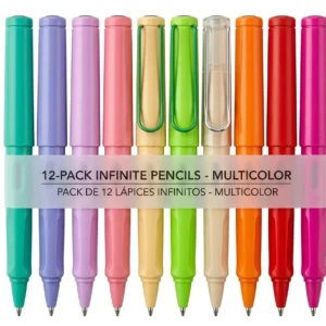 Lapiz infinito con color set x 12 unidades