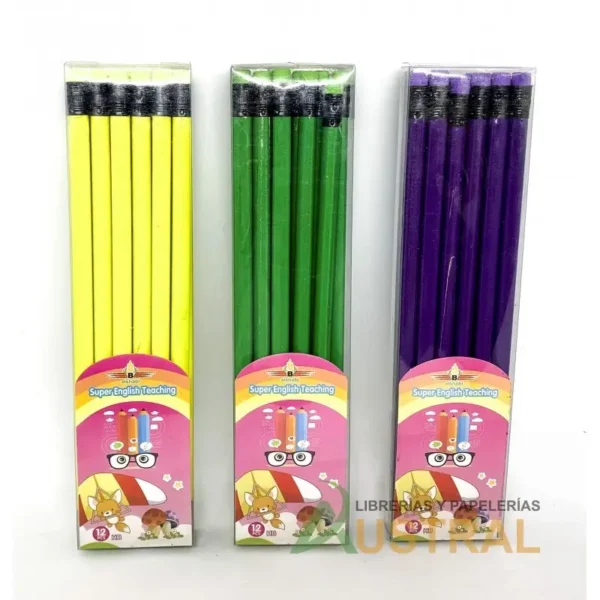 Lápiz Chifon HB triangular caja de 12 unidades