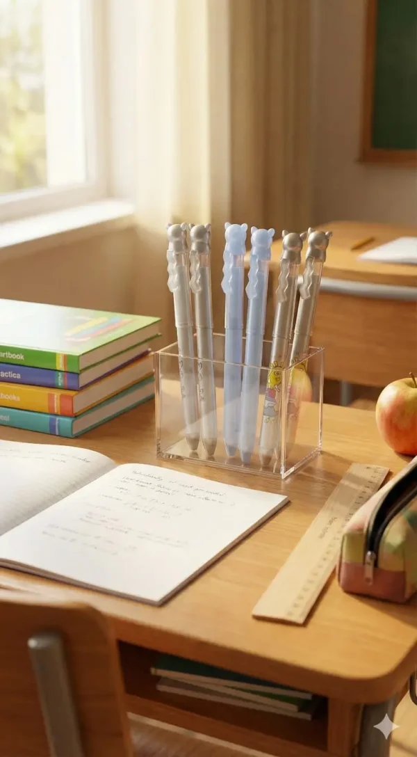 Esfero borrable azul diseño caja x 12 unidades