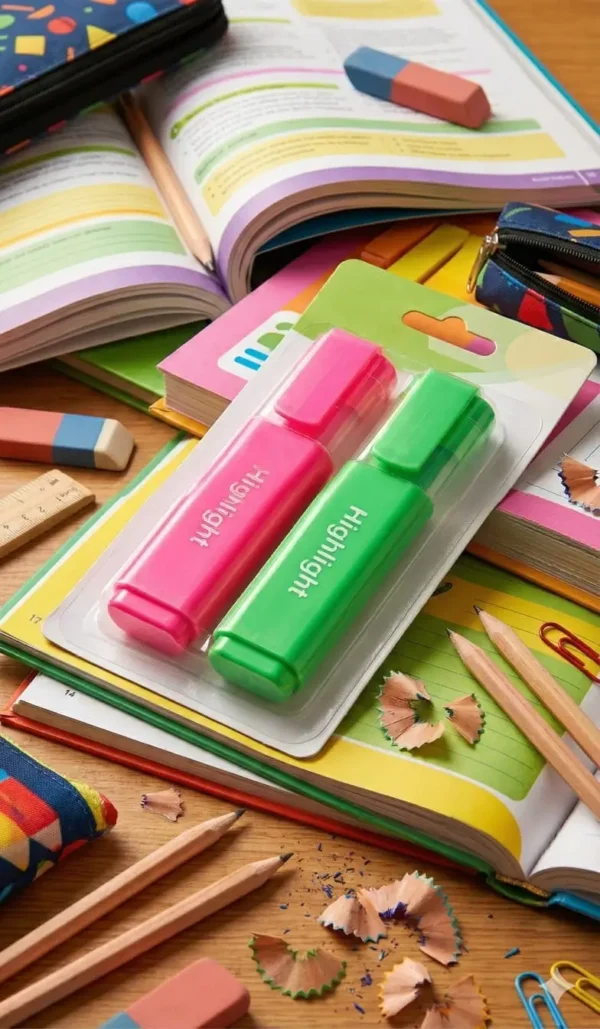 23 Resaltadores set de 2 colores Fosforescentes