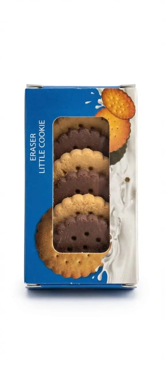 Borradores forma de galletas caja x 6 unidades