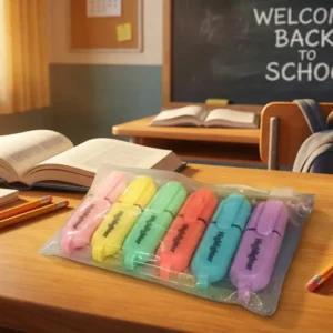 Resaltadores pequeños set de 6 unidades colores