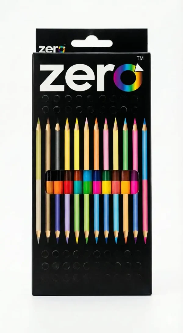 32 (2) Pinturas zero caja de 12 colores doble punta