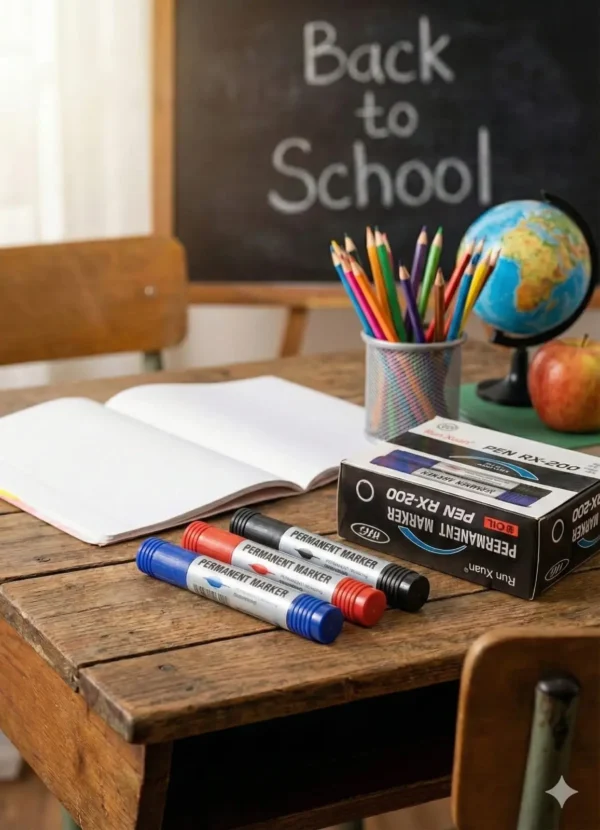 Marcador permanente caja x 10 unidades