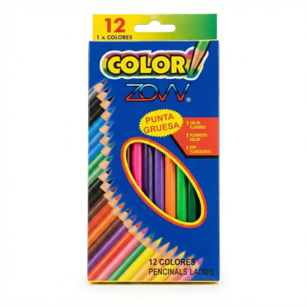 Pinturas caja x 12 colores economica