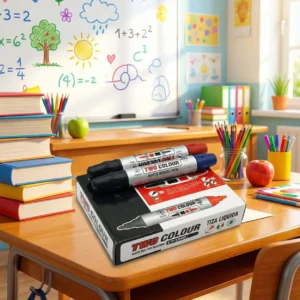 Marcador tiza liquida doble punta caja x 12 unidades