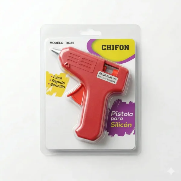 Pistola de silicon pequeña con barras de silicon