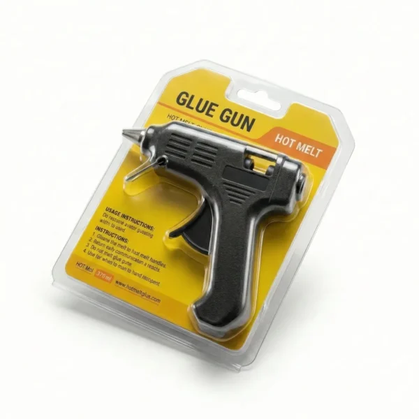 Pistola de silicon grande negra