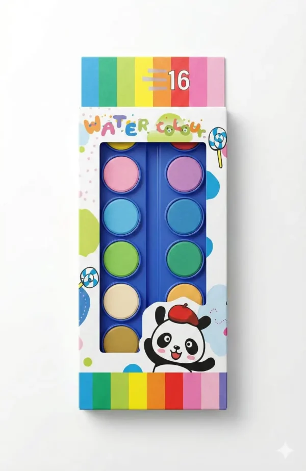 4 (2) Acuarelas 12 colores panda