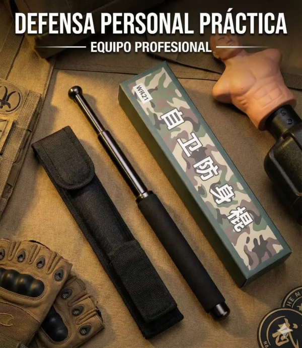 Baston extensible metálico