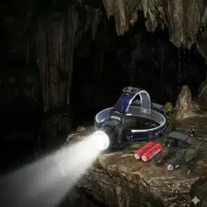 44 Linterna de cabeza recargable