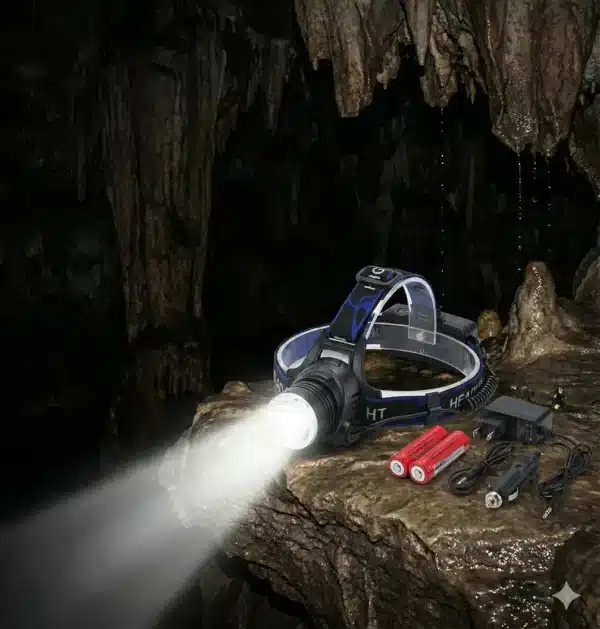 44 Linterna de cabeza recargable