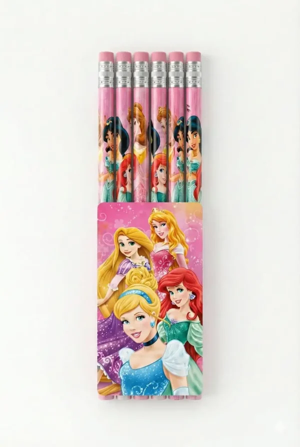 Lápices princesas set x 6 unidades