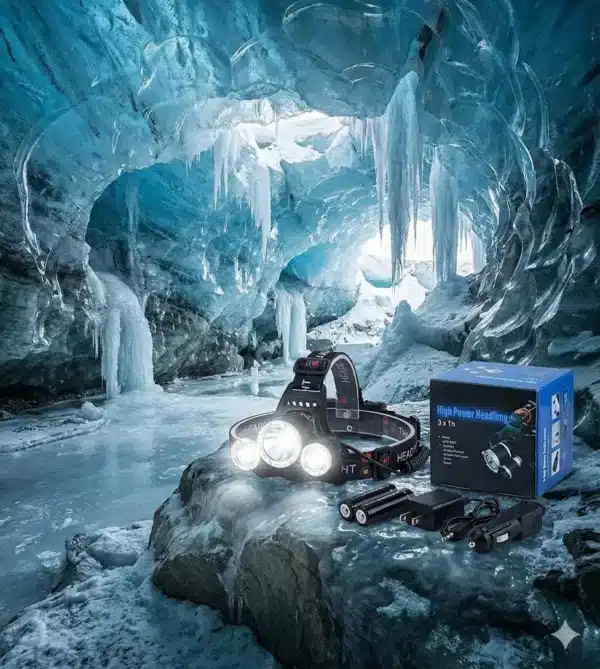 Linterna de cabeza 3 LED Recargable