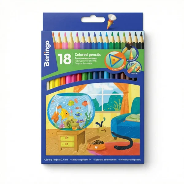 Pinturas Berlingo caja x 18 colores