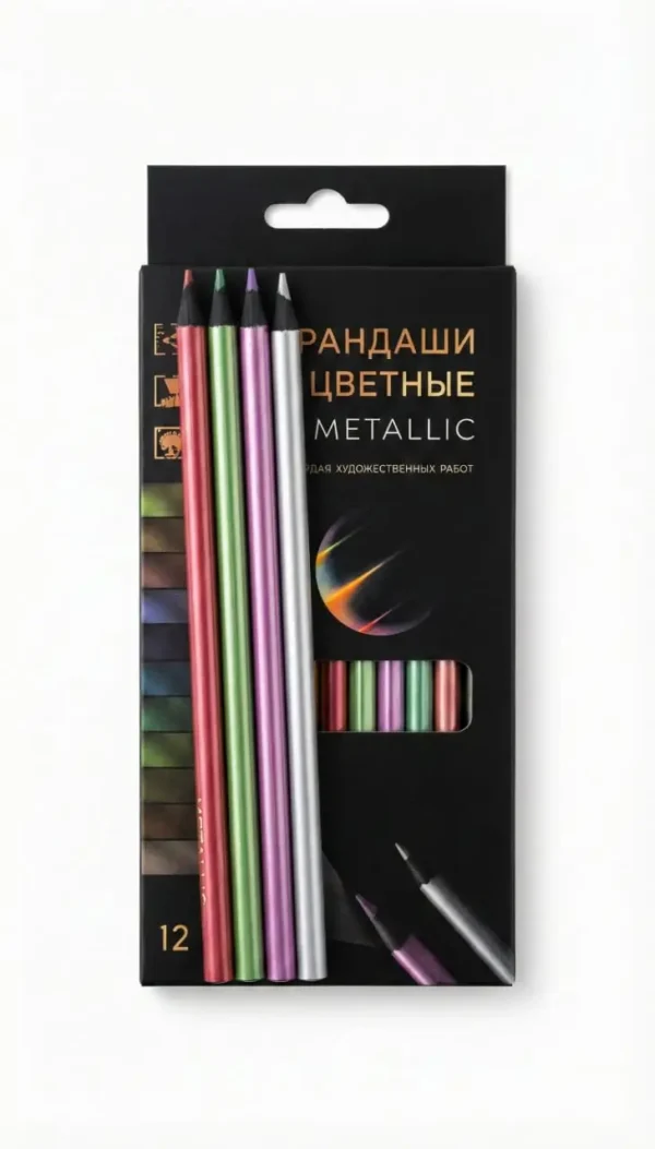 Pinturas Metalizadas caja de 12 colores