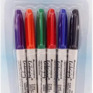 Marcador permanente fomix set de 6 colores