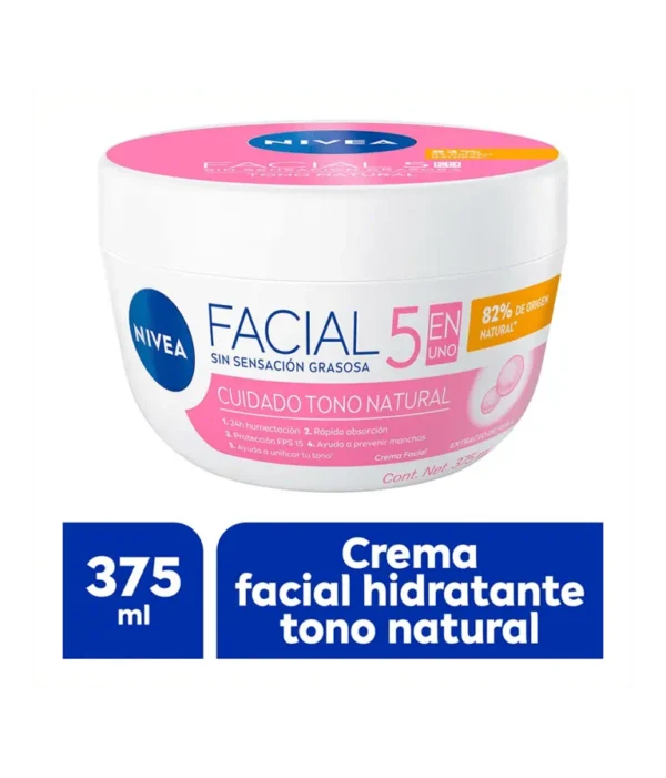 NIVEA Crema Facial 5 en 1 Aclarado Natural 375ml