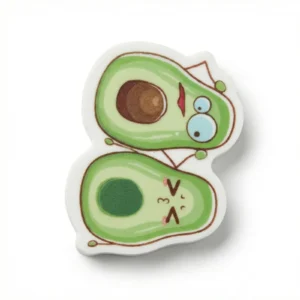 7 Borradores en forma de aguacate pareja