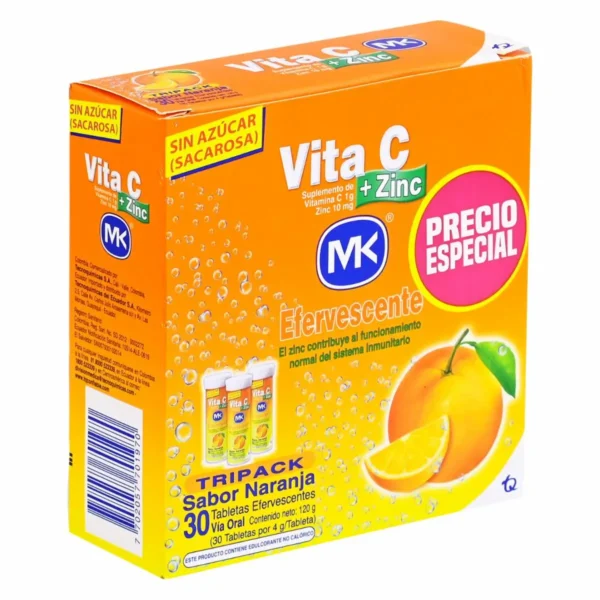 7702057701970-1-10 Vitamina C Sabor Naranja MK 120 G 3pack