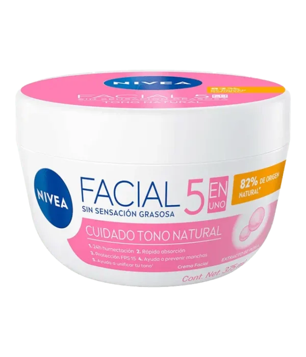 NIVEA Crema Facial 5 en 1 Aclarado Natural 375ml