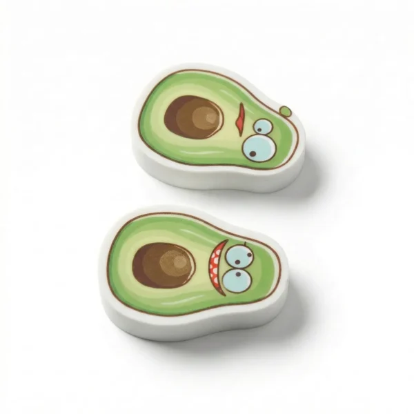 8 Borradores en forma de aguacate pareja