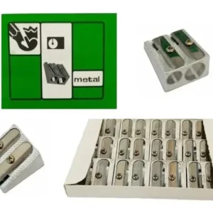Sacapuntas Metalico Duo Caja x 12 unidades