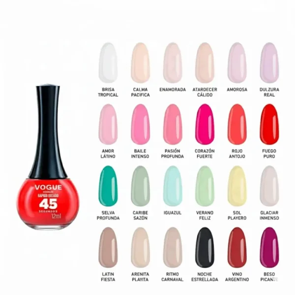 Esmalte Secado Rápido VOGUE 45 Segundosss Esmalte Secado Rápido VOGUE 45 Segundos