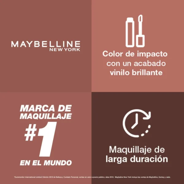 SUPERSTAY VINYL INK Labial Líquido Brillante  Maybelline