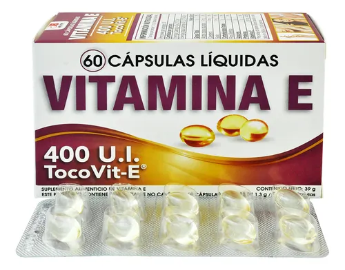 Vitamina E 60  capsulas liquidas