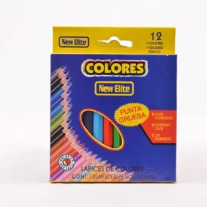 Pinturas caja pequeña x 12 colores New Elite