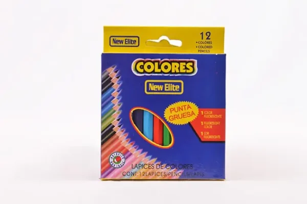 Pinturas caja pequeña x 12 colores New Elite